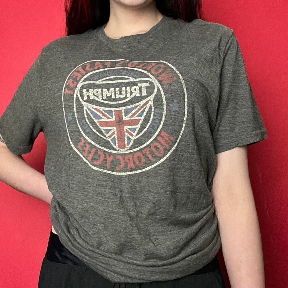 Vintage triumph motorcycles tee shirt